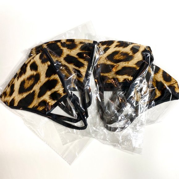 Leopard Super Soft Face Mask with Elastic Bands - Picture 4 of 4